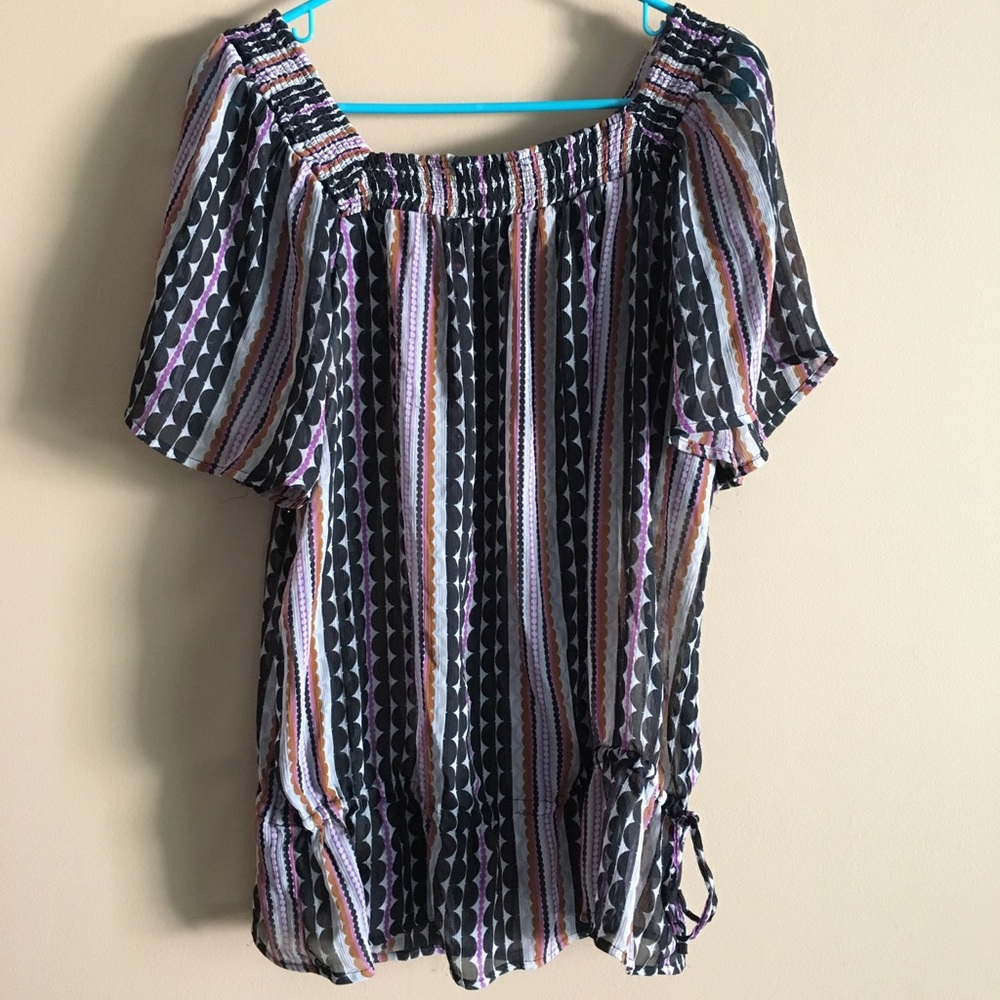 Merona Sheer Square Neck Blouse